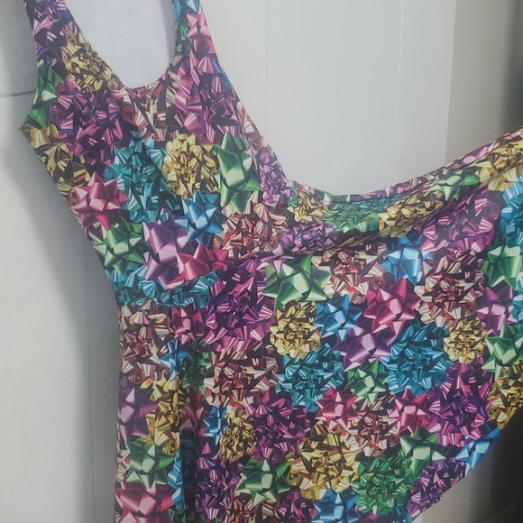 Rare Blackmilk long Torso skater dress gift bows - Picture 3 of 3